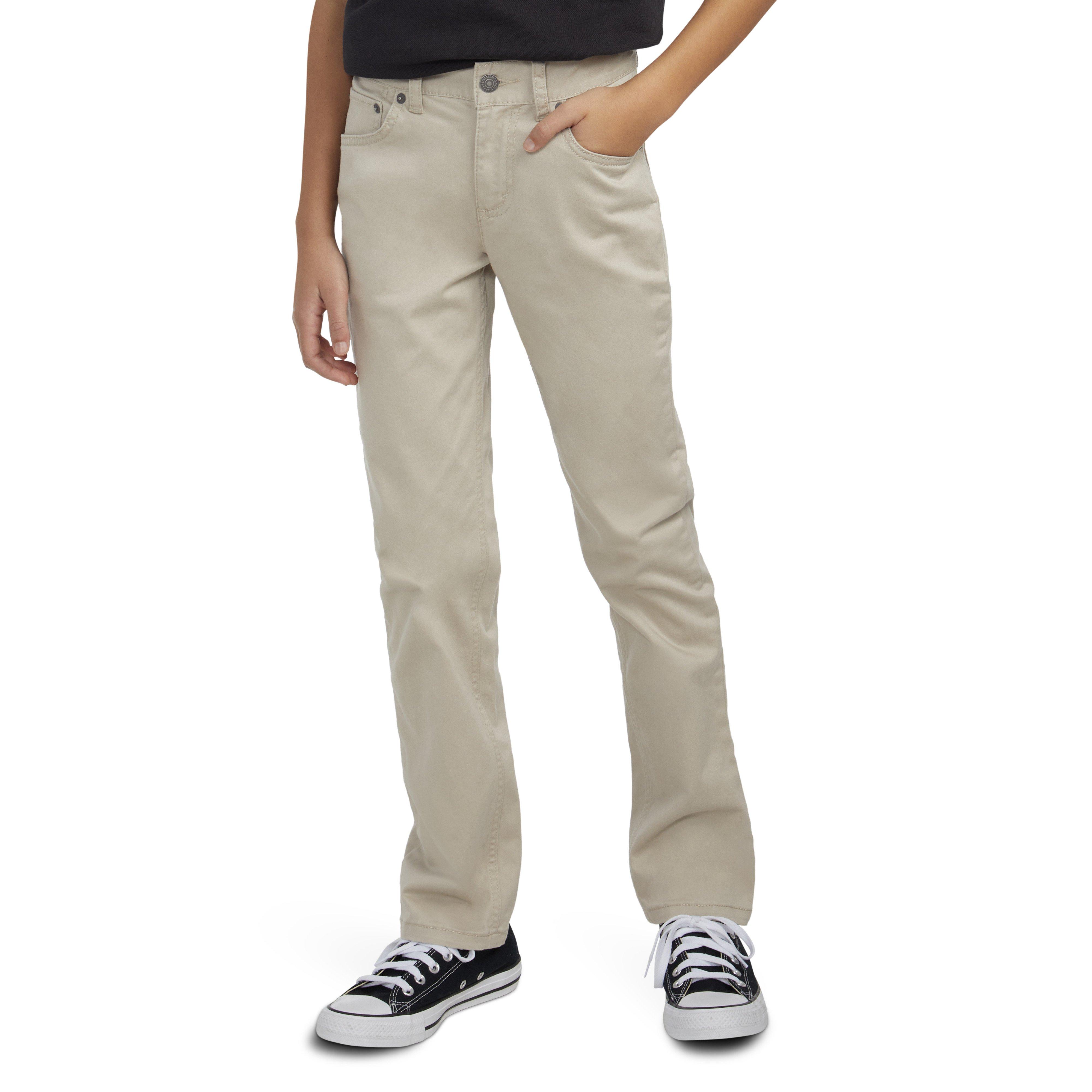 Levi's 511 Slim Fit Soft Brushed Big Boys' Beige Sueded Pants - BEIGE